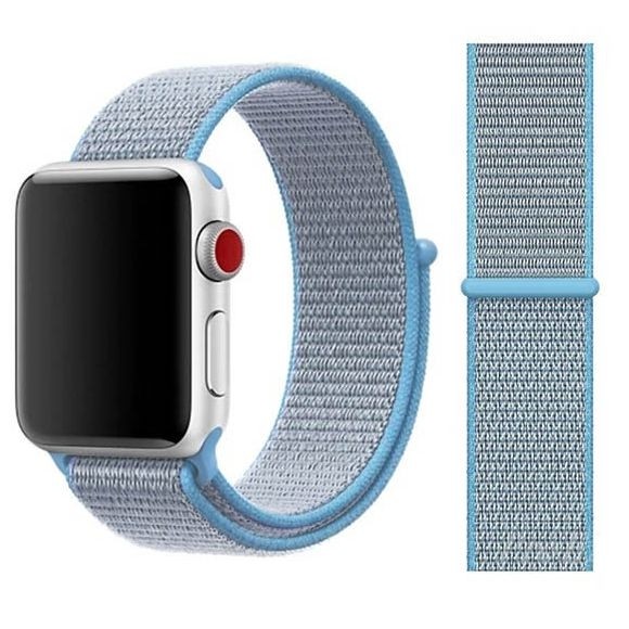 Apple Watch 4/5/6/SE 44mm | Sportowa Opaska Pasek NYLON | Blue