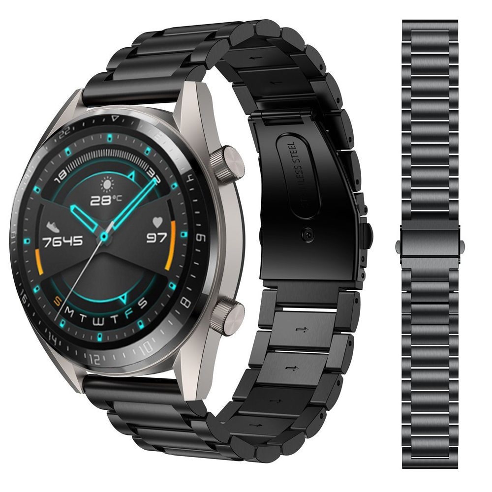 Huawei Watch GT 2 | Stalowy Pasek Bransoleta | Black