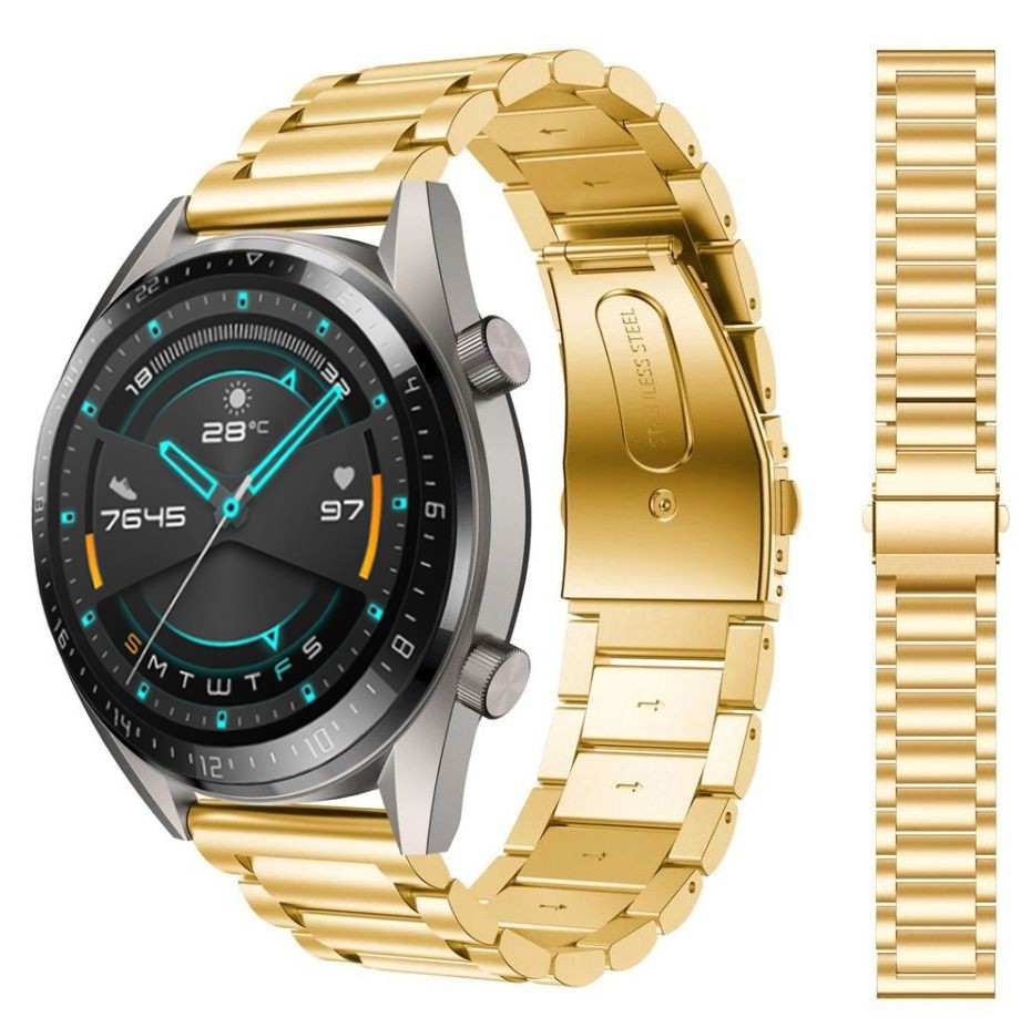 Huawei Watch GT 2 | Stalowy Pasek Bransoleta | Gold