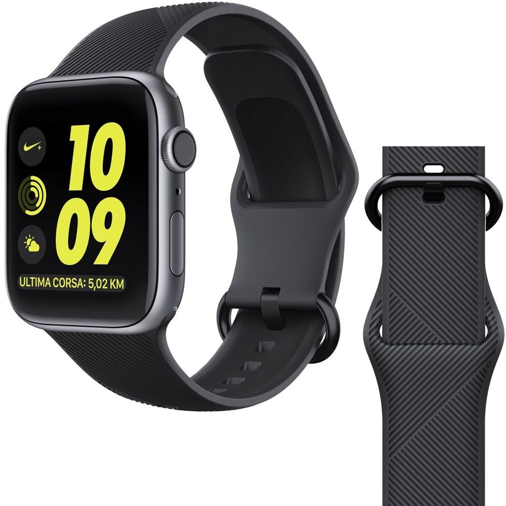 Apple Watch 4/5/6/SE 44mm | Silikonowy Pasek GearBand | ObliQ