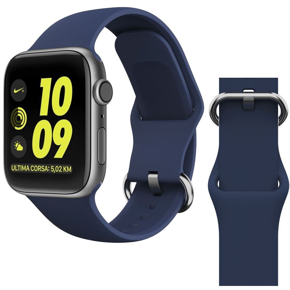Apple Watch 4/5/6/SE 44mm | Silikonowy Pasek GearBand | Blue