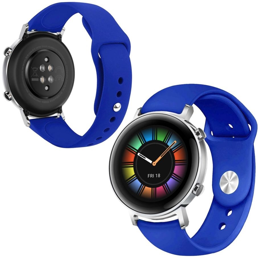 do Huawei Watch GT 2 42mm | Sportowy Pasek Silikonowy Slim | Blue