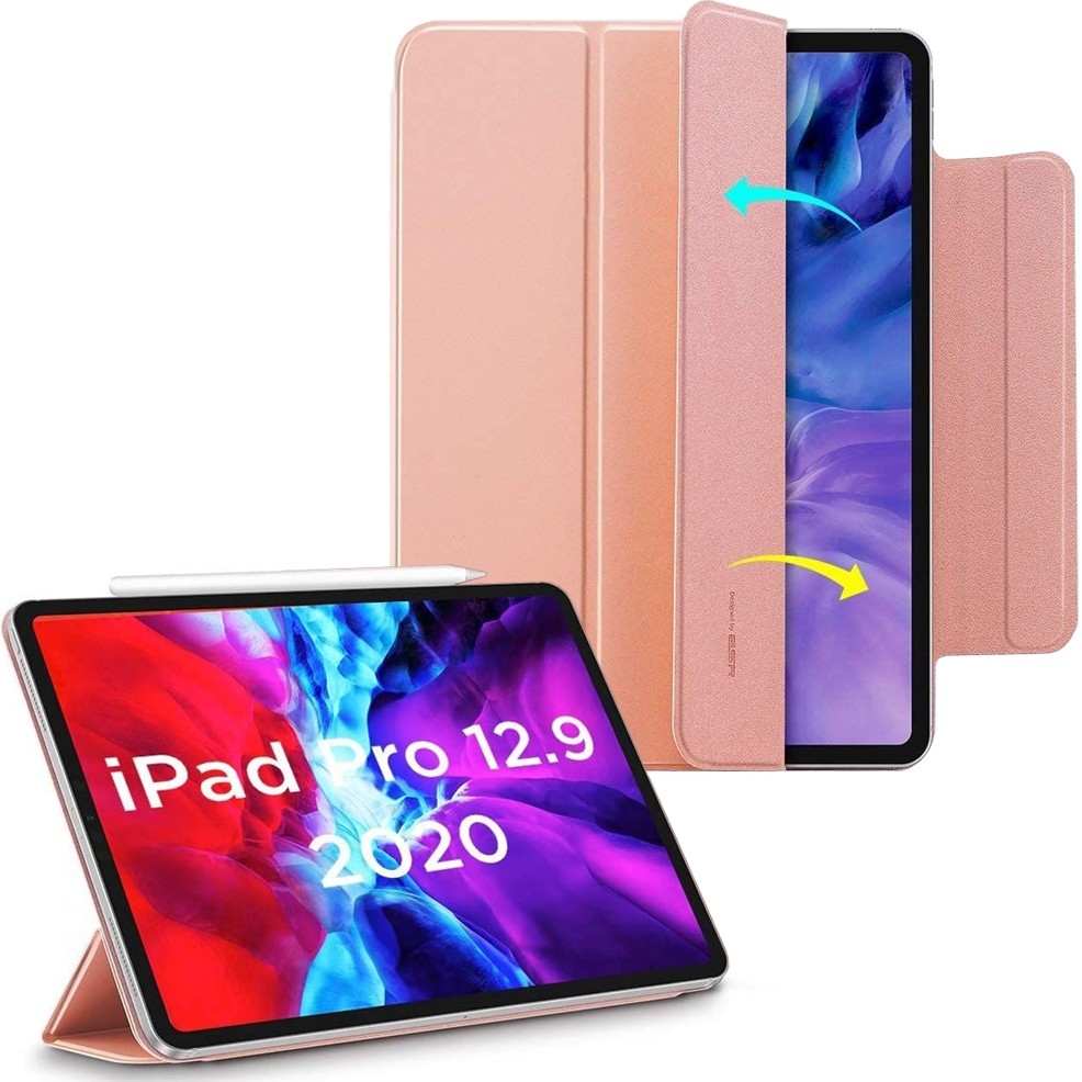 Ultra Cienkie Etui ESR Rebound Magnetic Flip | Rose Gold do Apple iPad Pro 12.9 2020 / 2021 M1