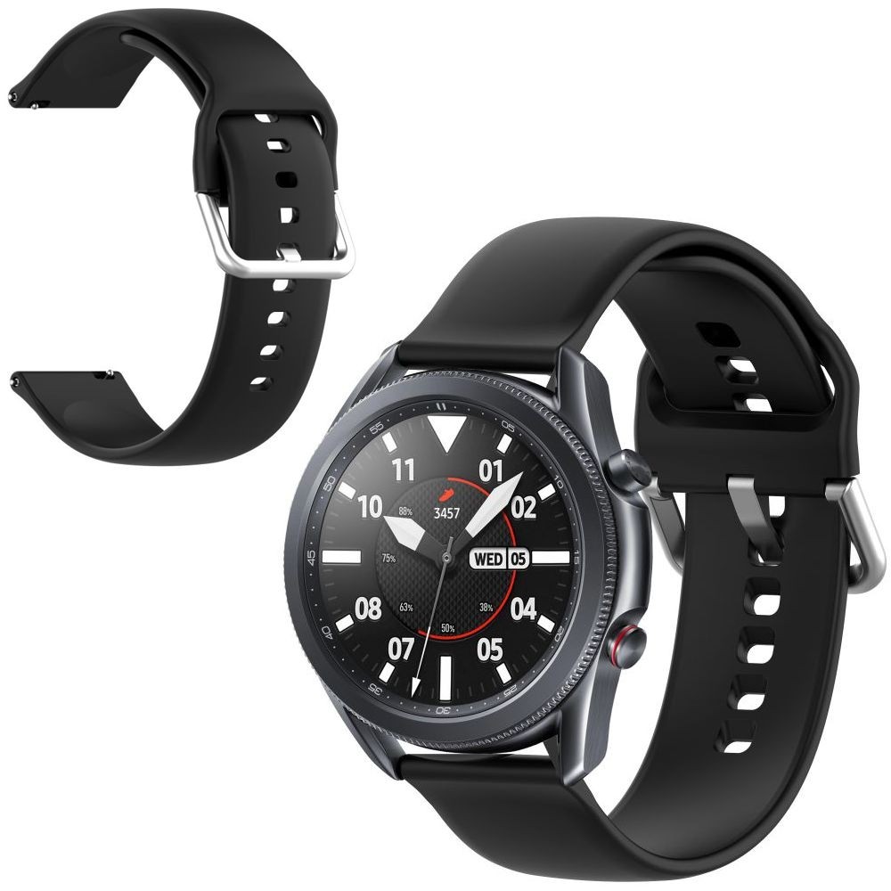 Sportowy Pasek Silikonowy ICON | Black do Samsung Galaxy Watch 3 45mm