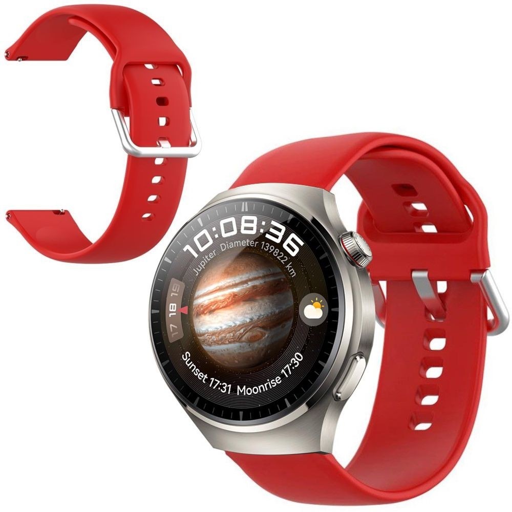 Sportowy Pasek Silikonowy ICON | Red do Huawei Watch 4 / 4 Pro