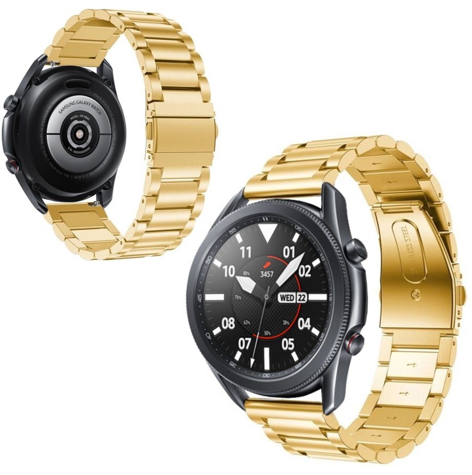 Stalowy Pasek Bransoleta | Gold do Samsung Galaxy Watch 3 45mm