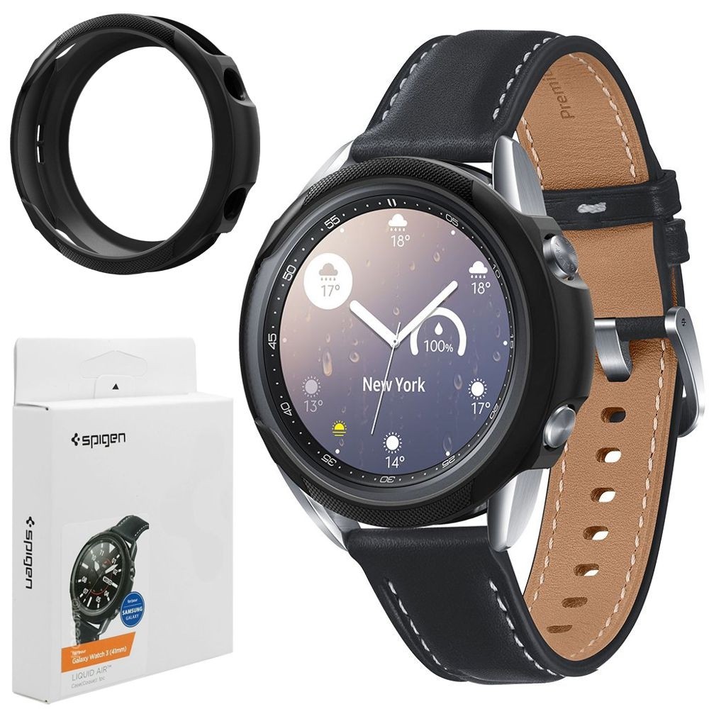 Etui SPIGEN Liquid Air | Black do Samsung Galaxy Watch 3 41mm