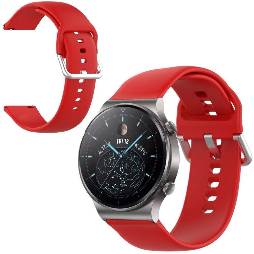 Sportowy Pasek Silikonowy ICON | Red do Huawei Watch GT2 Pro