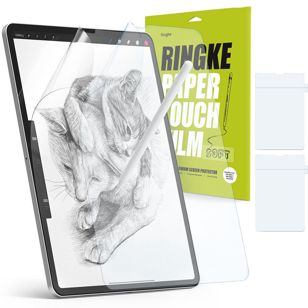 RINGKE Paper Touch SOFT | Miękka Matowa Folia Paper-like | 2 sztuki do Apple iPad Pro 12.9 2020 / 2021 M1