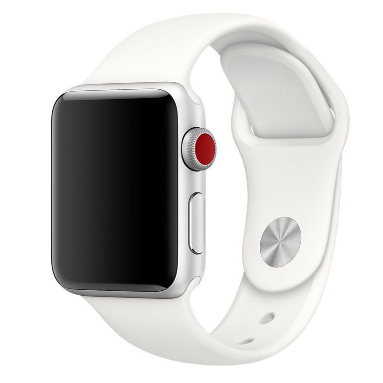 Apple Watch 1/2/3 42mm | Sportowy Pasek Silikonowy | Chalk White