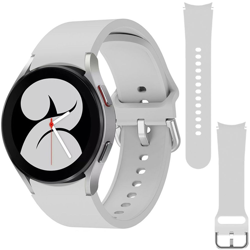 Sportowy Pasek Silikonowy | Grey do Samsung Galaxy Watch 4 40/44mm