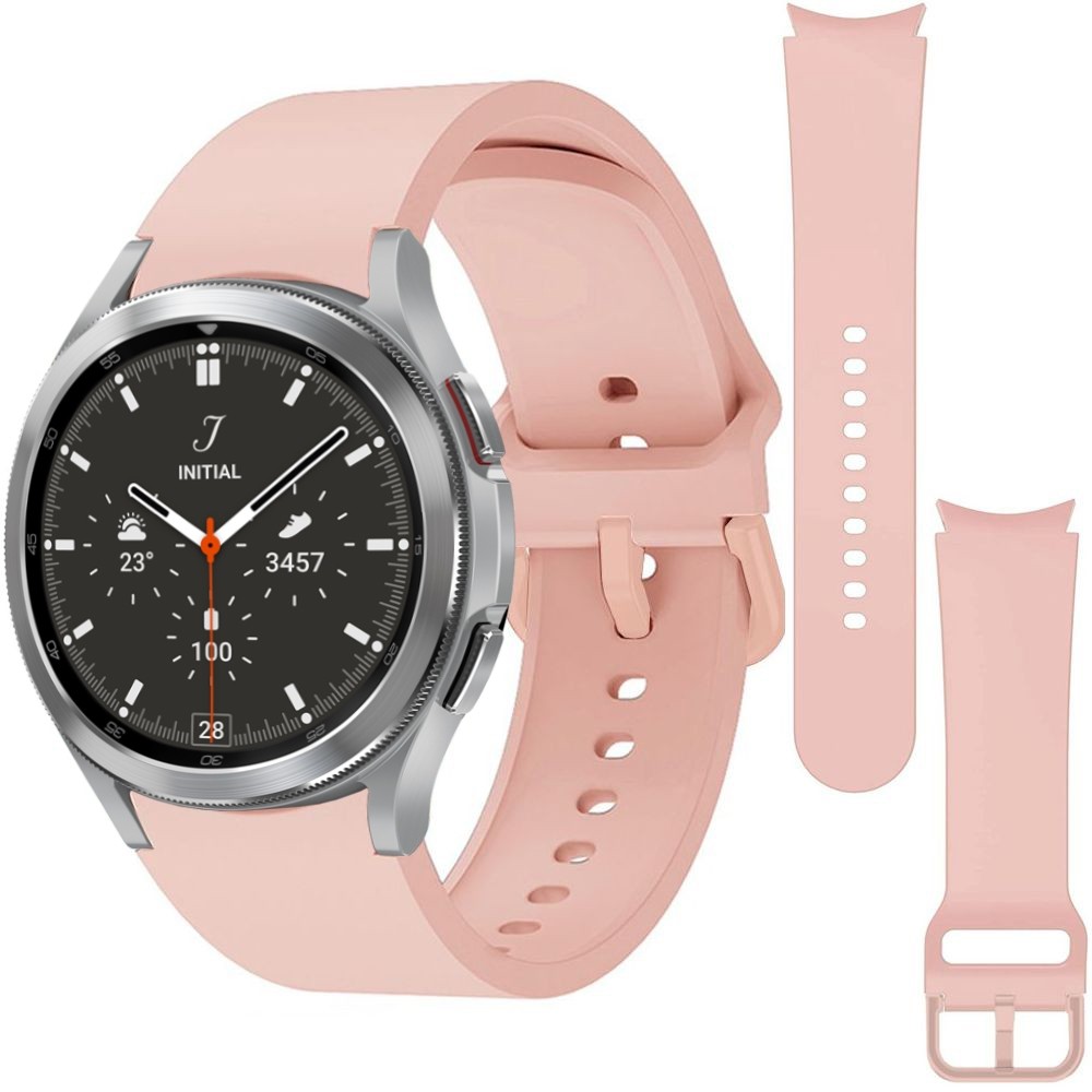 Sportowy Pasek Silikonowy | Pink Sand do Samsung Galaxy Watch 4 Classic 42/46mm