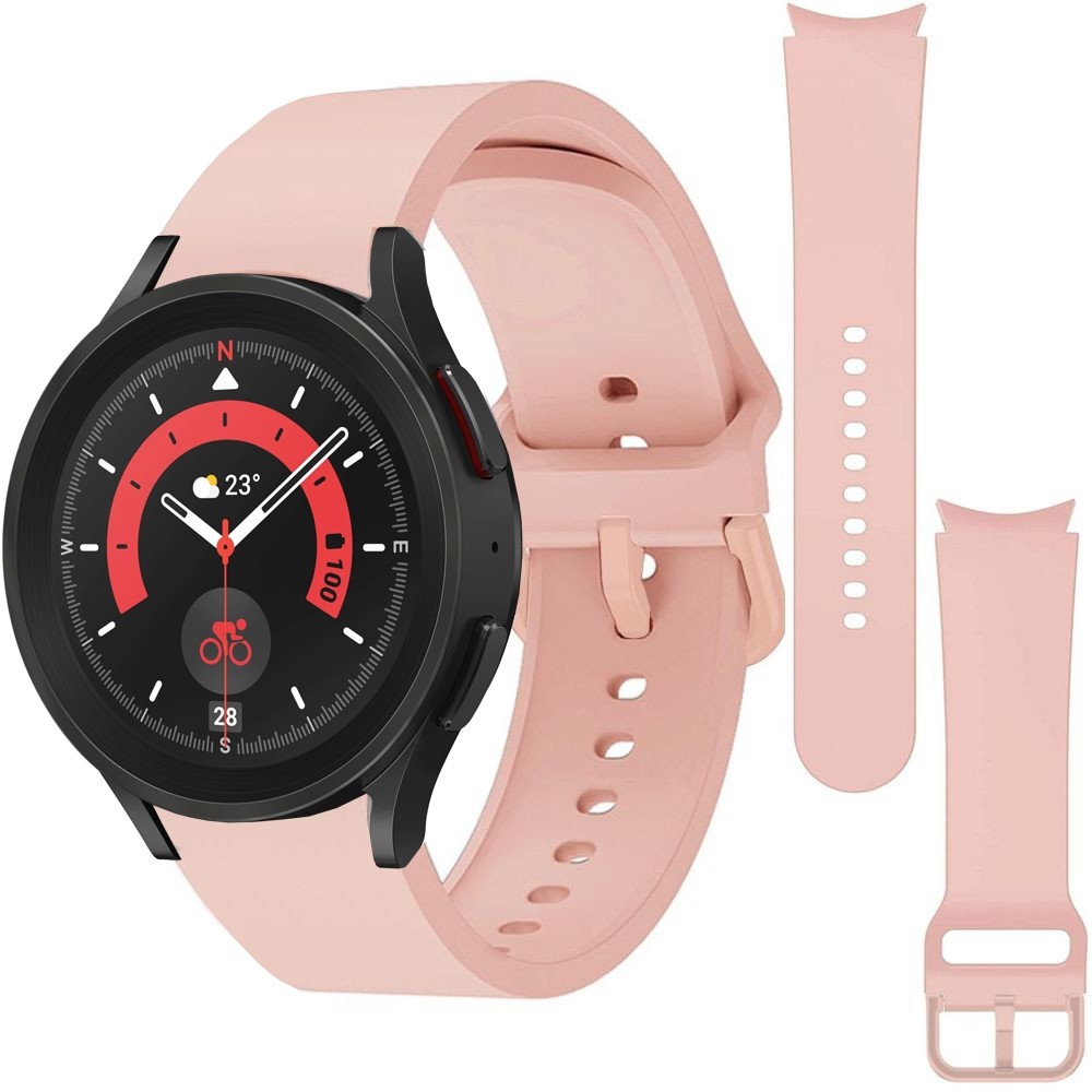 Sportowy Pasek Silikonowy | Pink Sand do Samsung Galaxy Watch 5 Pro 45mm