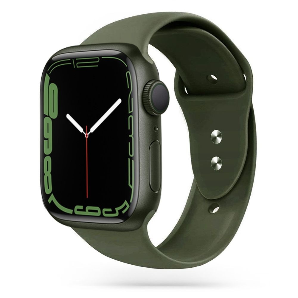 Pasek Sportowy Silikon | Army Green do Apple Watch 7 41mm