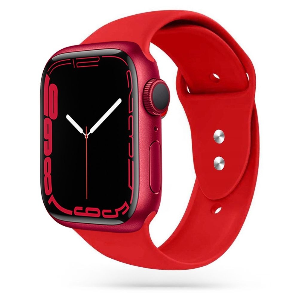 Pasek Sportowy Silikon | Red do Apple Watch 7 41mm