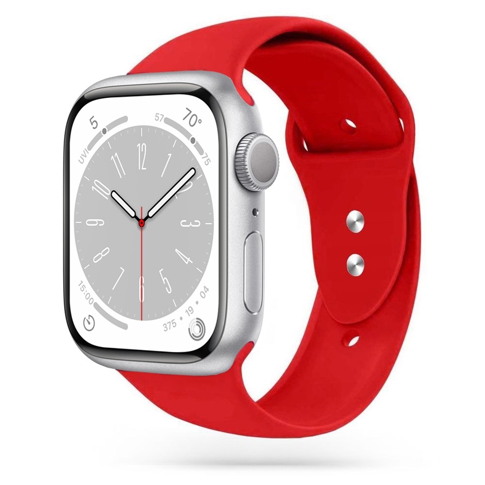 Pasek Sportowy Silikon | Czerwony do Apple Watch 9/8 41mm