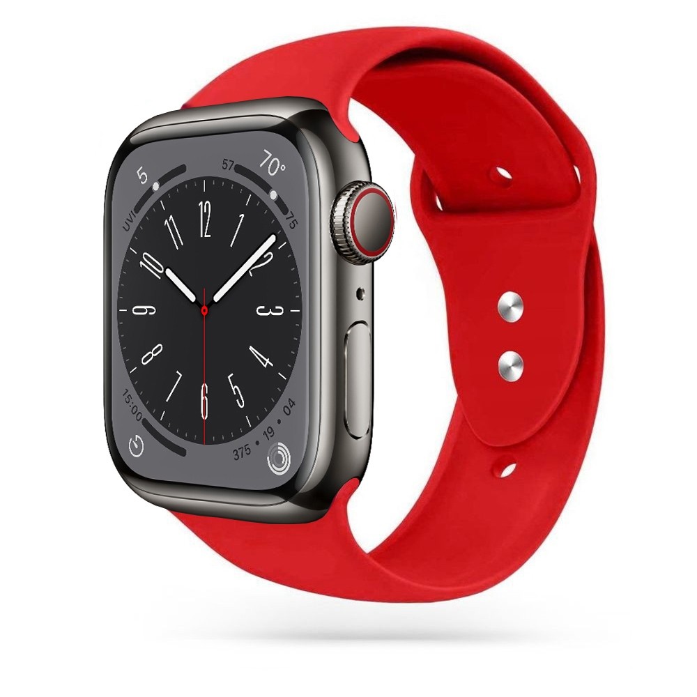 Pasek Sportowy Silikon | Red do Apple Watch 9/8 45mm
