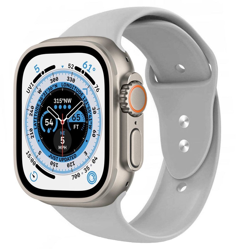 Pasek Sportowy Silikon | Grey do Apple Watch Ultra 1/2