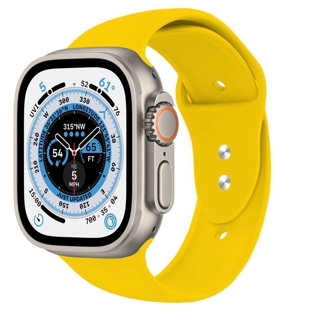 Pasek Sportowy Silikon | Yellow do Apple Watch Ultra 1/2