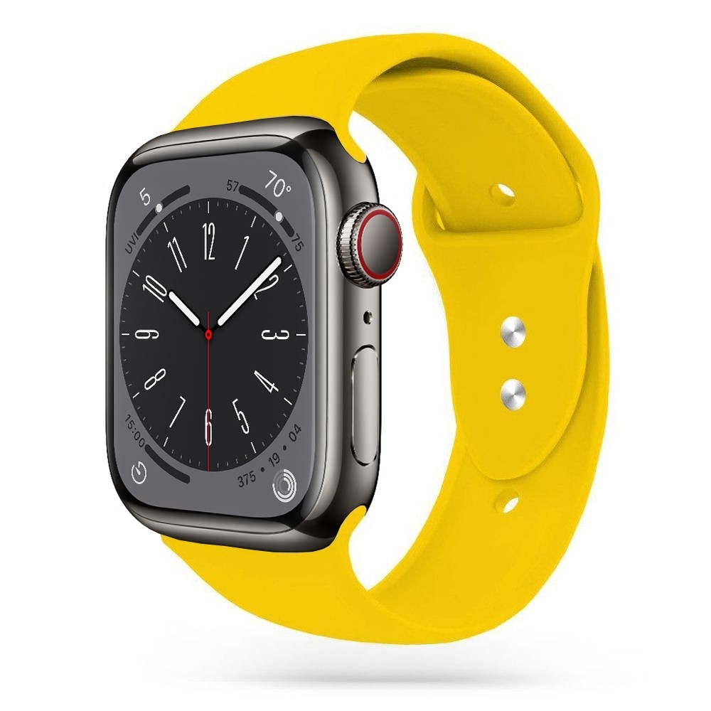 Pasek Sportowy Silikon | Yellow do Apple Watch 9/8 45mm