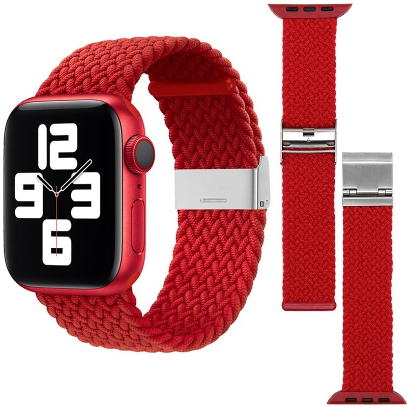 Elastyczny Pasek z Zapięciem | Red do Apple Watch 7 41mm