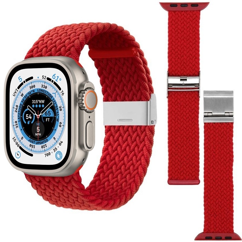 Elastyczny Pasek z Zapięciem | Red do Apple Watch Ultra 1/2