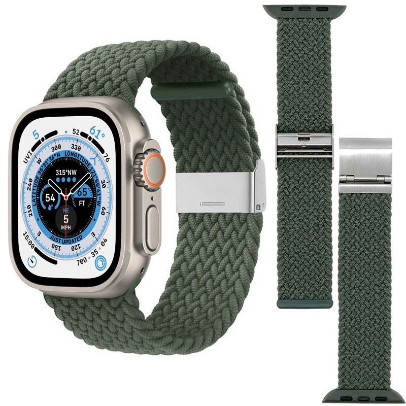 Elastyczny Pasek z Zapięciem | Khaki do Apple Watch Ultra 1/2