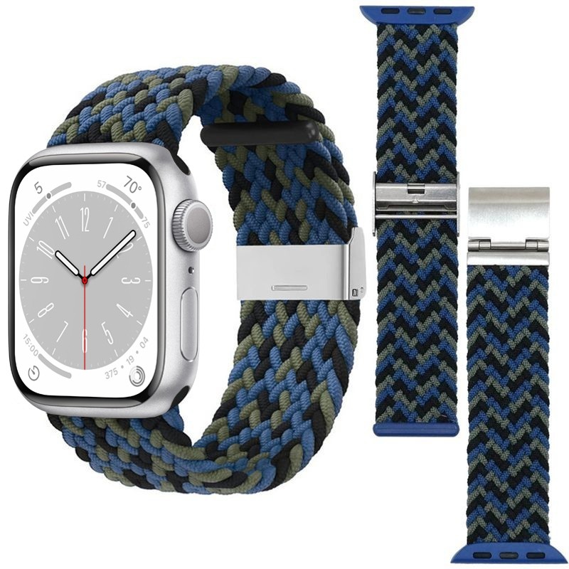 Elastyczny Pasek z Zapięciem | Blue Mix do Apple Watch 9/8 41mm