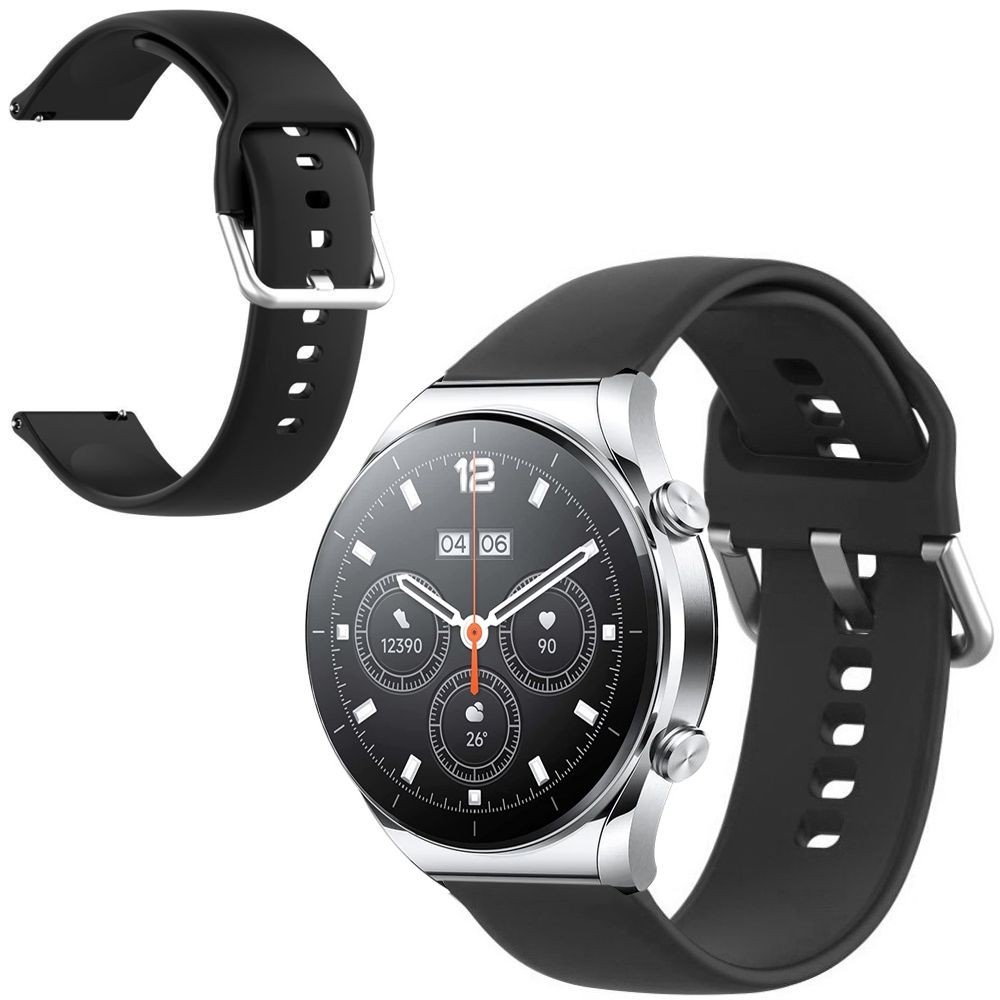 Sportowy Pasek Silikonowy ICON | Black do Xiaomi Watch S1 / Active