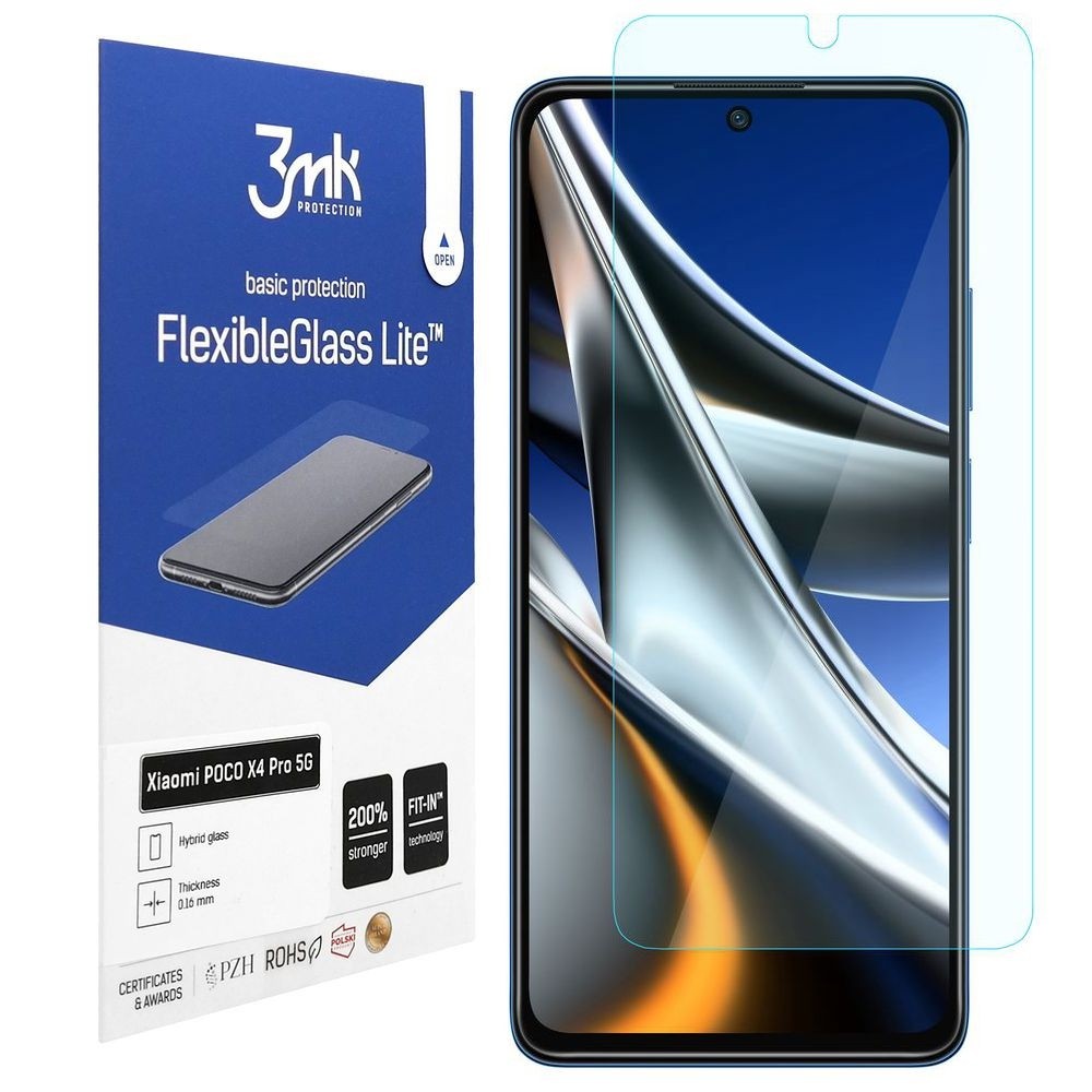 3mk Flexible Glass Lite | Nietłukące Szkło Hybrydowe do Xiaomi POCO X4 Pro 5G