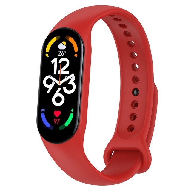Sportowy Pasek Silikonowy | Czerwony do Xiaomi Mi Band 7 / NFC
