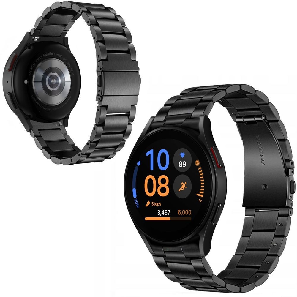 Stalowy Pasek Bransoleta | Black do Samsung Galaxy Watch FE