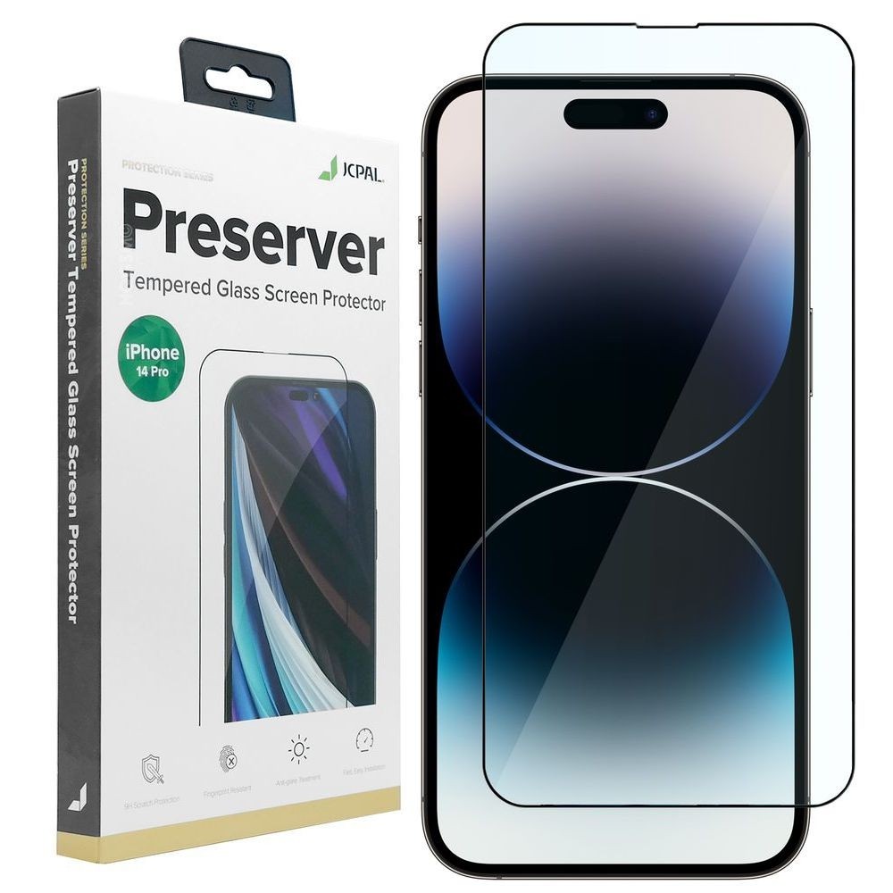 JCPAL Preserver Glass | SZKŁO Hartowane na Cały Ekran do Apple iPhone 14 Pro
