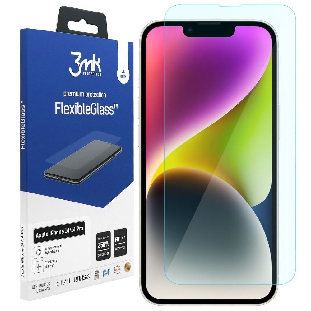 3mk Flexible Glass | Nietłukące Szkło Hybrydowe do Apple iPhone 14