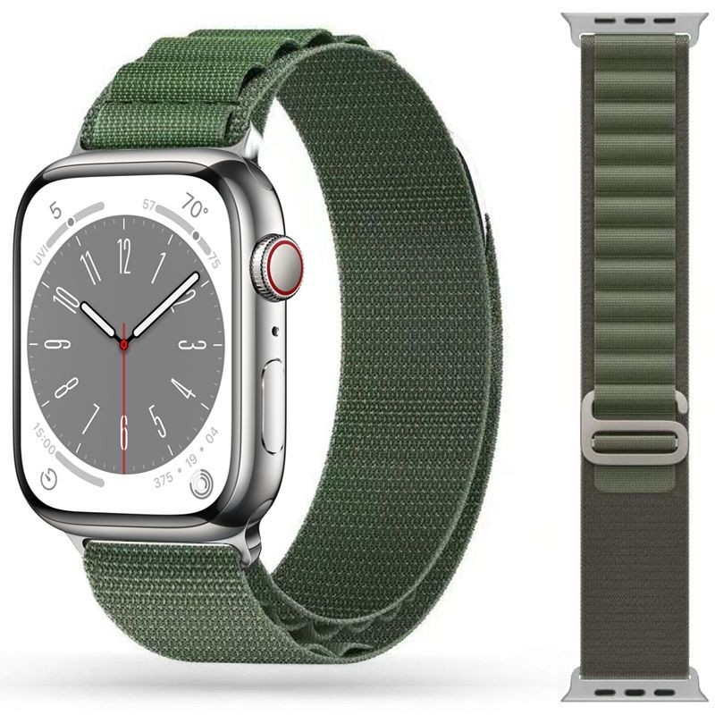 Pasek Nylon LOOP | Green do Apple Watch 9/8 45mm