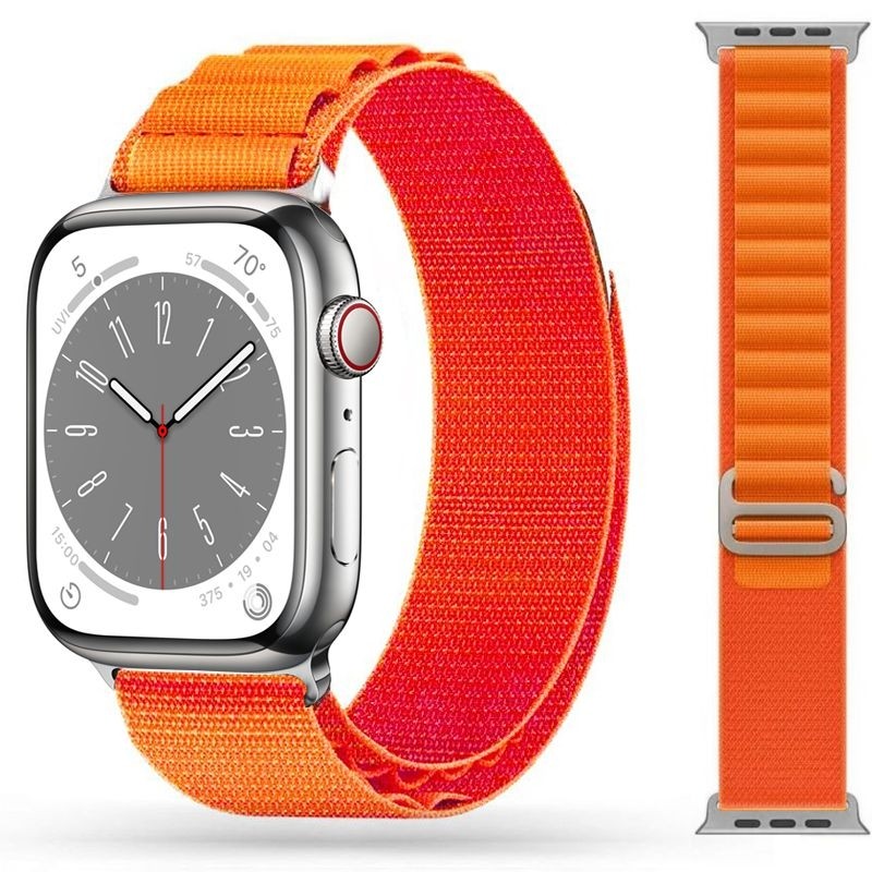 Pasek Nylon LOOP | Orange do Apple Watch 9/8 45mm
