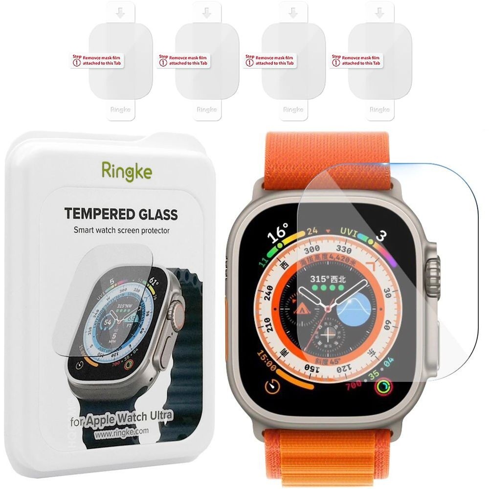 Szkło Ringke Tempered Glass | 4szt do Apple Watch Ultra 1/2