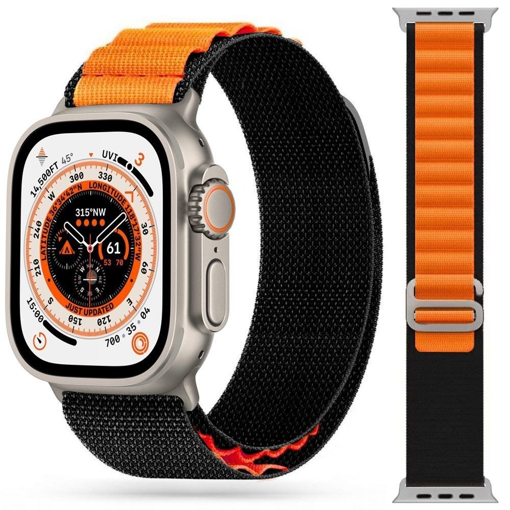 Pasek Nylon LOOP | Black Orange do Apple Watch Ultra 1/2