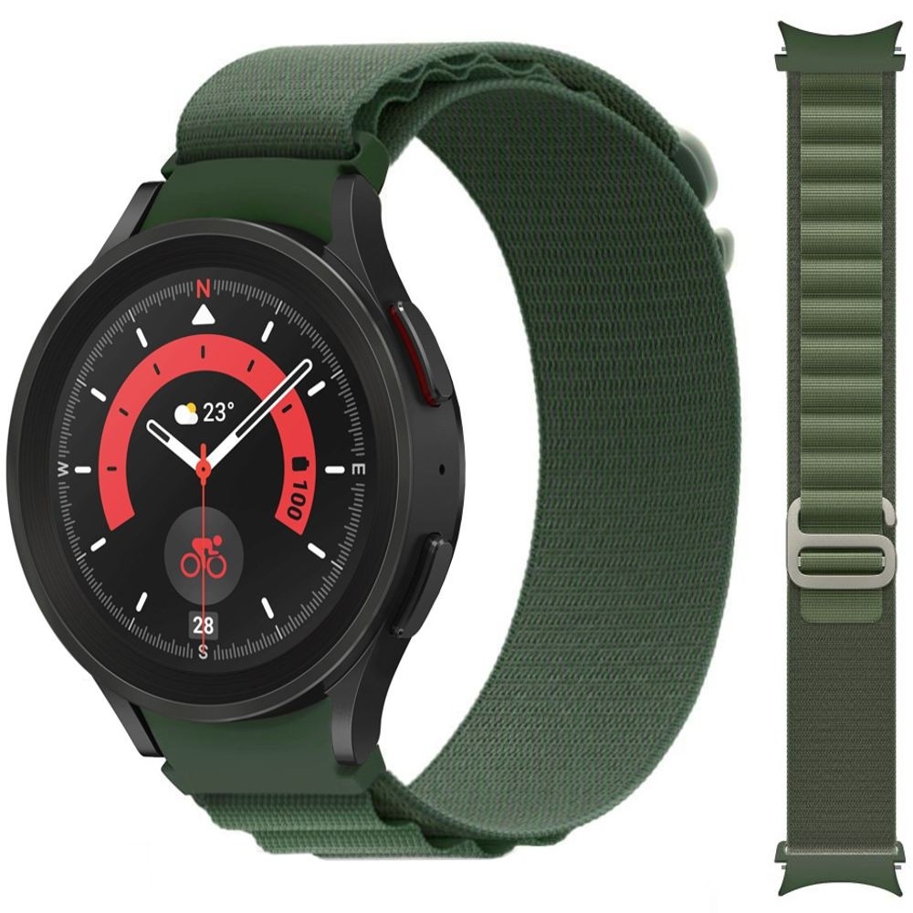 Pasek Nylon LOOP | Green do Samsung Galaxy Watch 5 / Pro