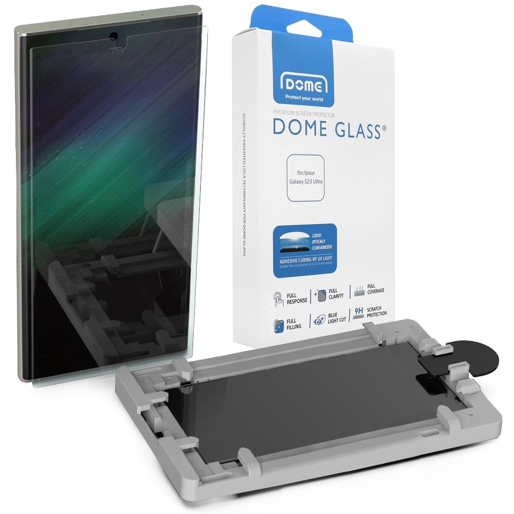 Szkło Hartowane UV | Whitestone DOME GLASS | Replacement Set do Samsung Galaxy S23 Ultra