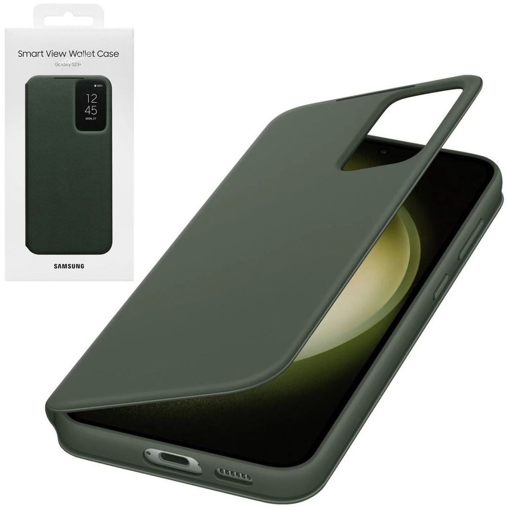 Oryginalne Etui Smart View Wallet Case | Zielone do Samsung Galaxy S23+ Plus