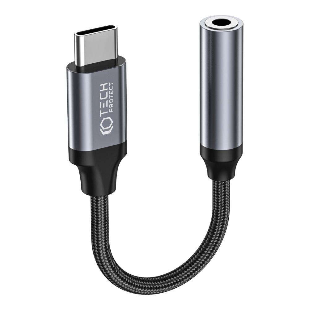 USB-C mini Jack 3.5mm Audio Adapter | Czarny