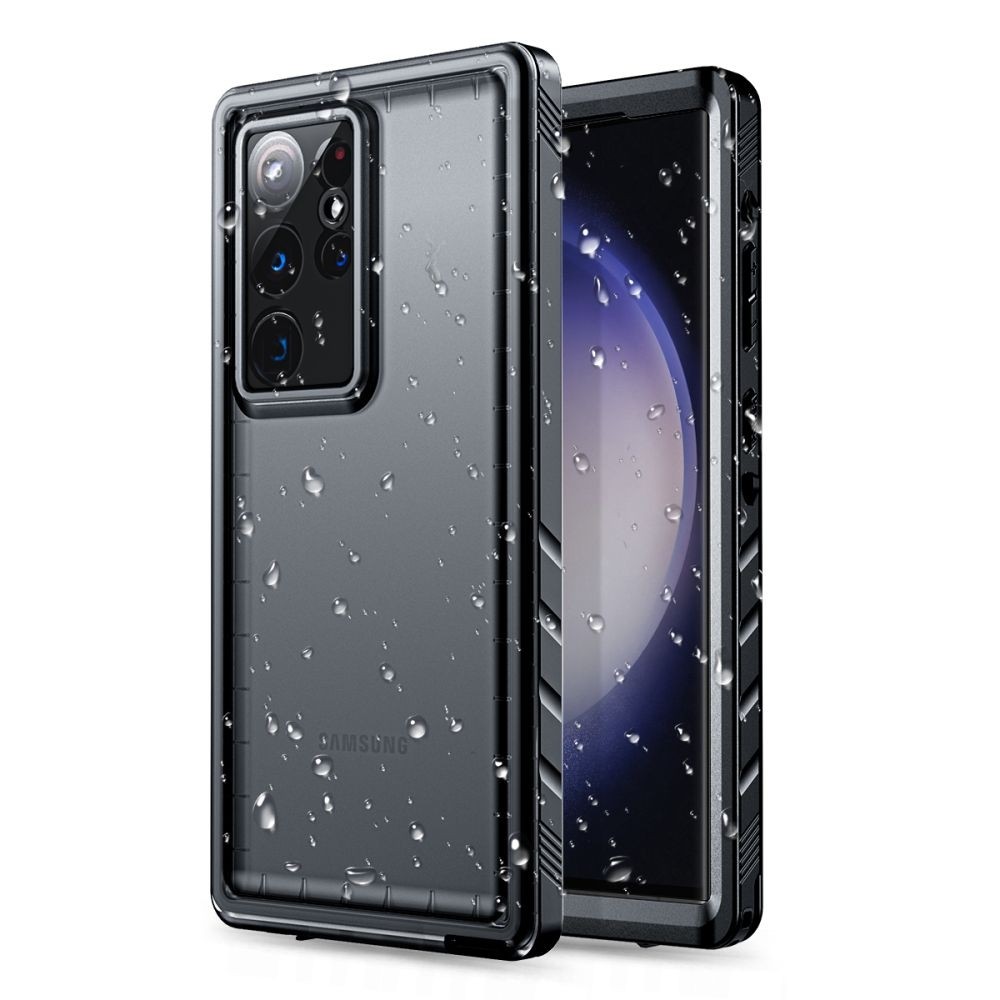 Pancerne Wodoodporne Etui | Czarne do Samsung Galaxy S23 Ultra