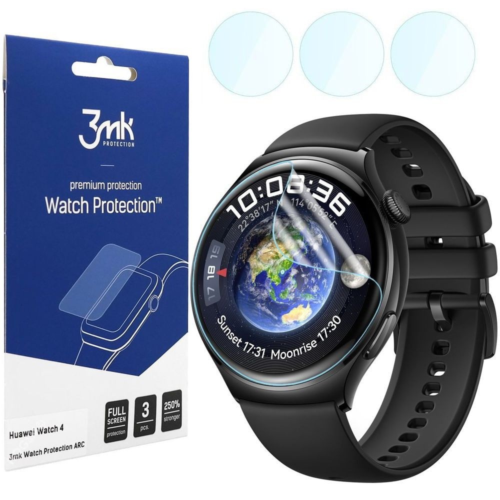 3x Folia Hydrożelowa 3mk Watch Protection do Huawei Watch 4 Active