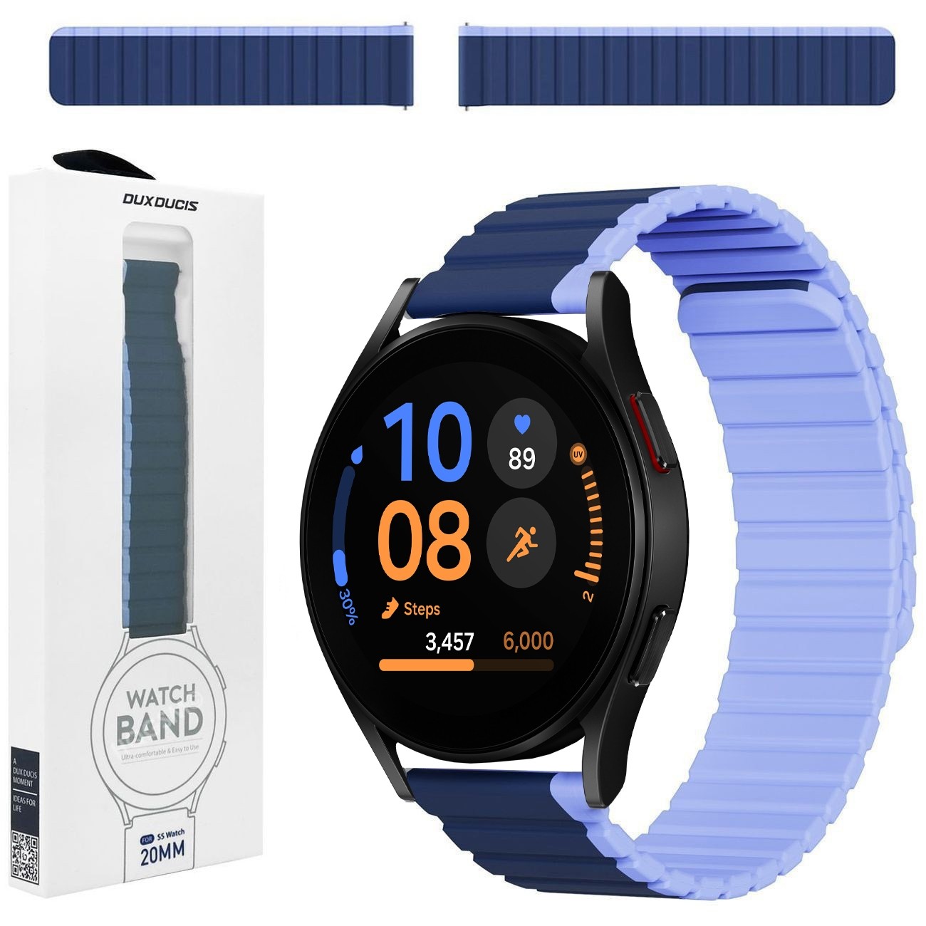 Dux Ducis | Magnetyczny Pasek Silikonowy | Lavender Blue do Samsung Galaxy Watch FE