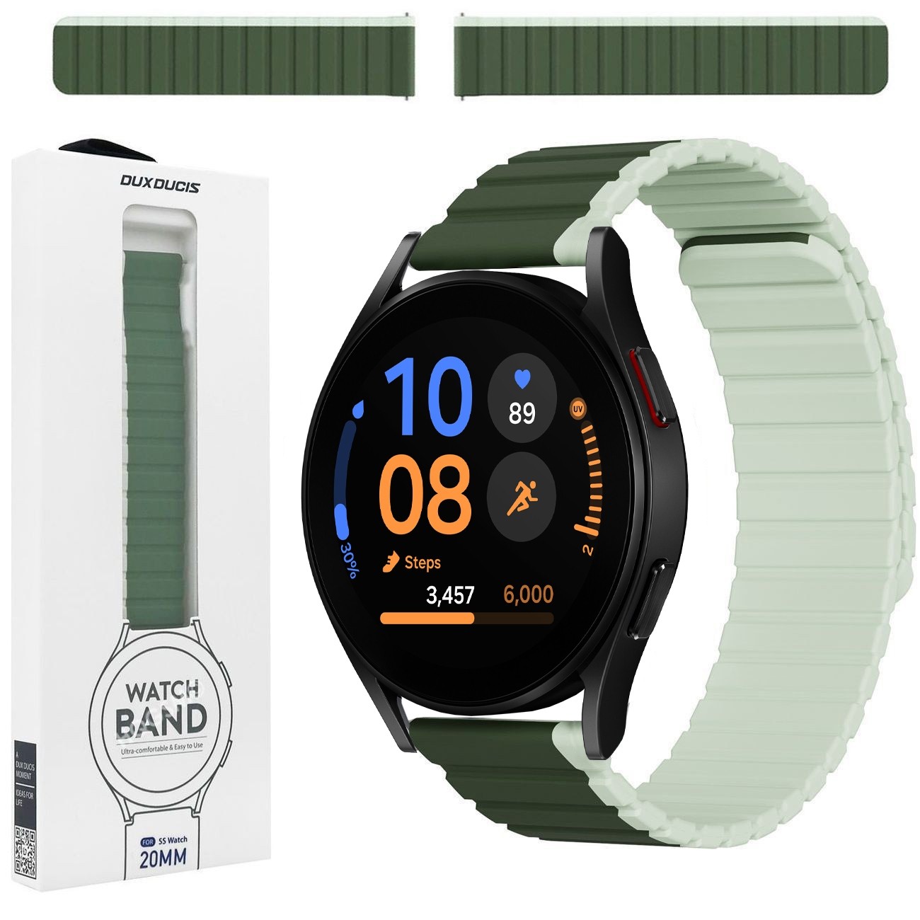 Dux Ducis | Magnetyczny Pasek Silikonowy | Green Mint do Samsung Galaxy Watch FE