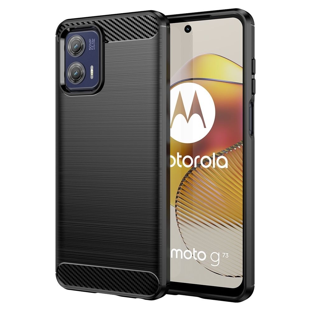 Etui CARBON Soft Case | Coal Black do Motorola MOTO G73