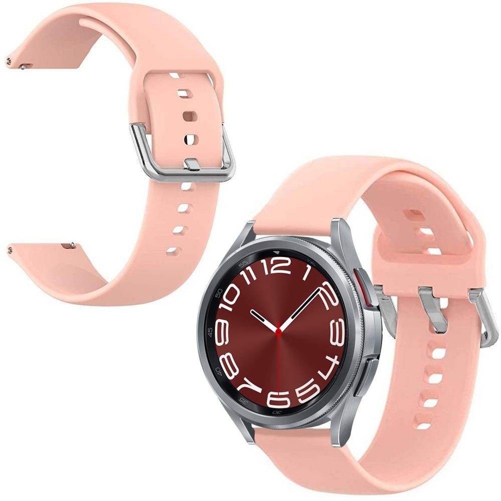Sportowy Pasek Silikonowy ICON | Pink do Samsung Galaxy Watch 6 Classic 43/47mm