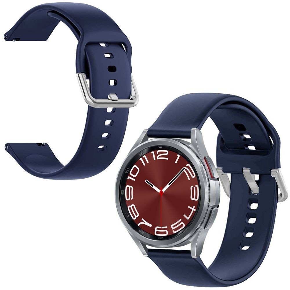 Sportowy Pasek Silikonowy ICON | Navy do Samsung Galaxy Watch 6 Classic 43/47mm