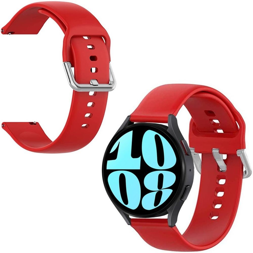 Sportowy Pasek Silikonowy ICON | Red do Samsung Galaxy Watch 6 40/44mm